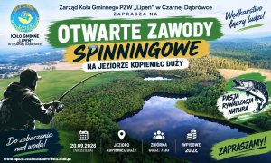Otwarte Zawody Spinningowe na jeziorze Kopieniec Duży – 20 września 2026
